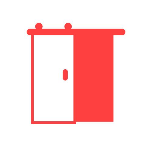 Porte à galandage